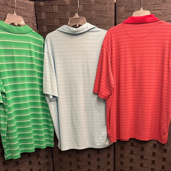 Walter Hagen Men's Polo/Golf shirt Trio - Green, Light Blue, Red - Picture 2 of 5
